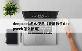 deepseek怎么使用（智能软件deepseek怎么使用）