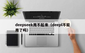 deepseek用不起来（deepl不能用了吗）