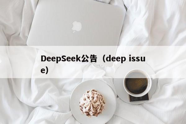 DeepSeek公告（deep issue）